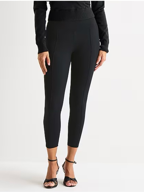BOLD elements Pants - BOLD Elements Leggings Women’s L Black Seam Front Cut to Curve Slimming Stretch